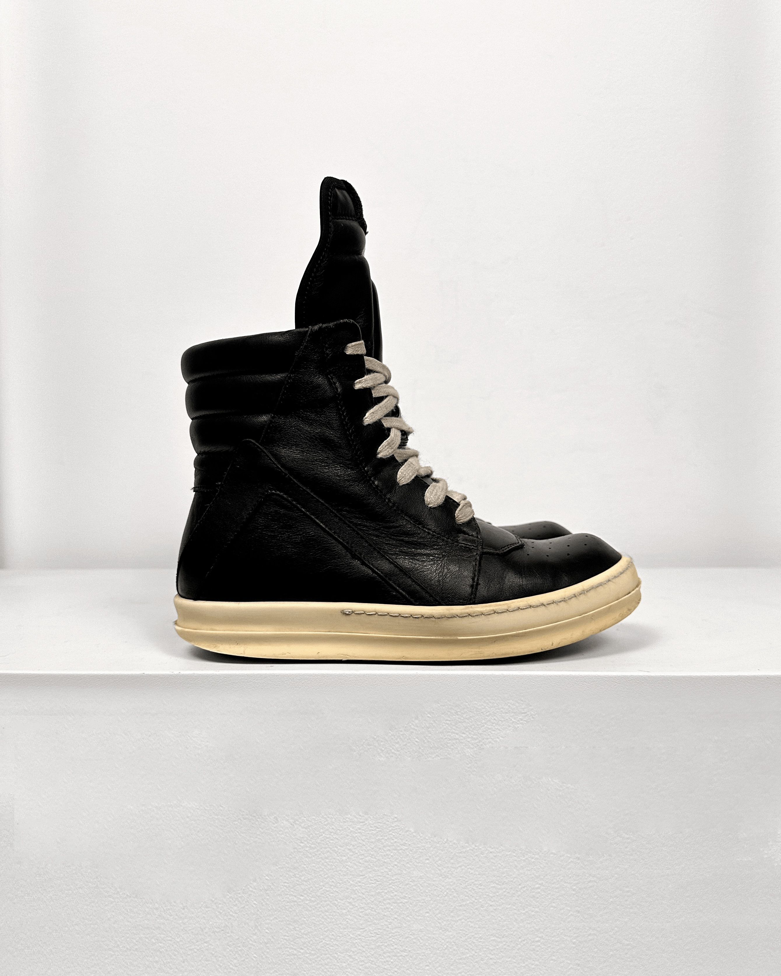 Rick Owens Rick Owens Black Milk Geobasket Size US 5 / IT 35 - 3 Thumbnail