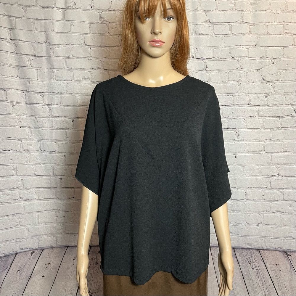 Other Allison Brittney Black Short Sleeve Top Size M Size M / US 6-8 / IT 42-44 - 1 Thumbnail