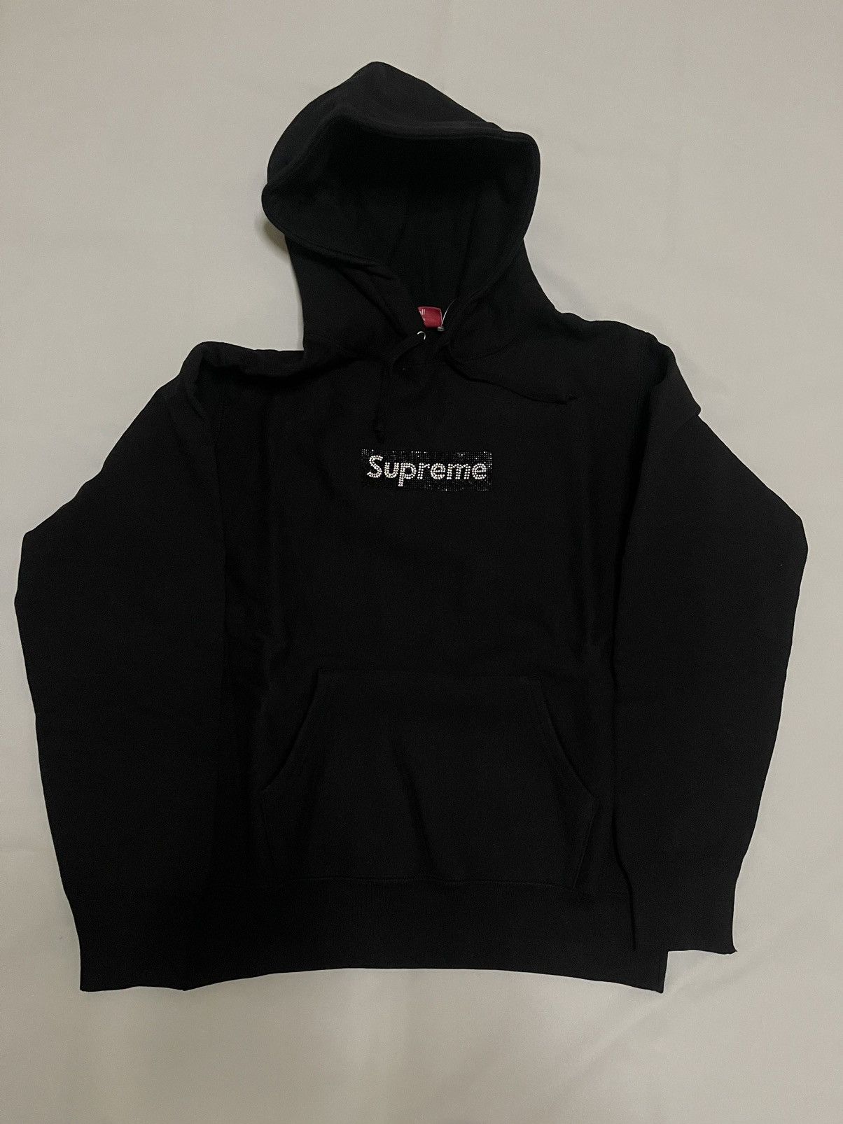 Supreme Supreme Swarovski box logo hooded black sweatershirt Size US S / EU 44-46 / 1 - 3 Thumbnail