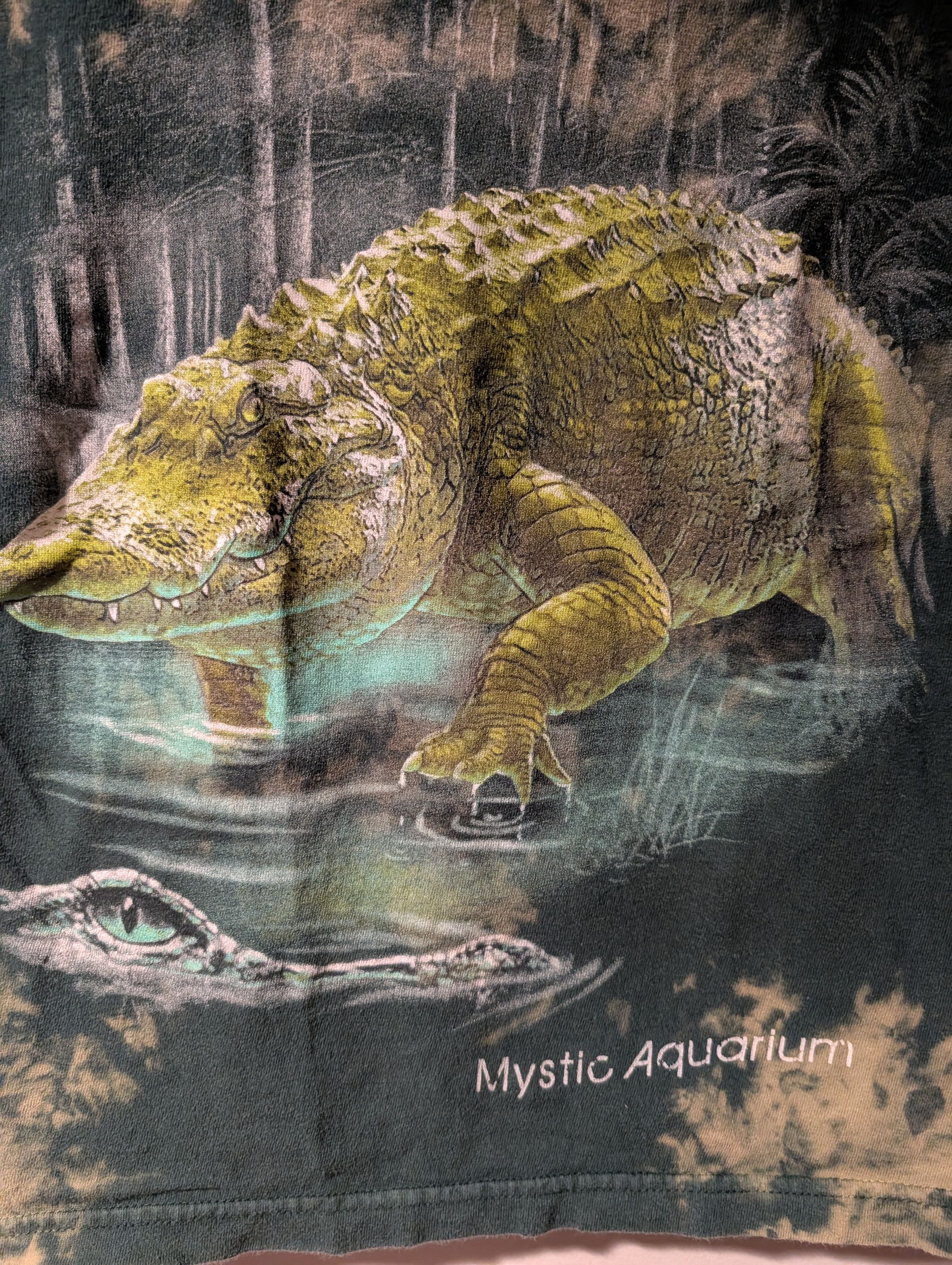 The Mountain Vintage Mystic Aquarium Alligator Crocodile T Shirt Kids S Size US S / EU 44-46 / 1 - 2 Thumbnail