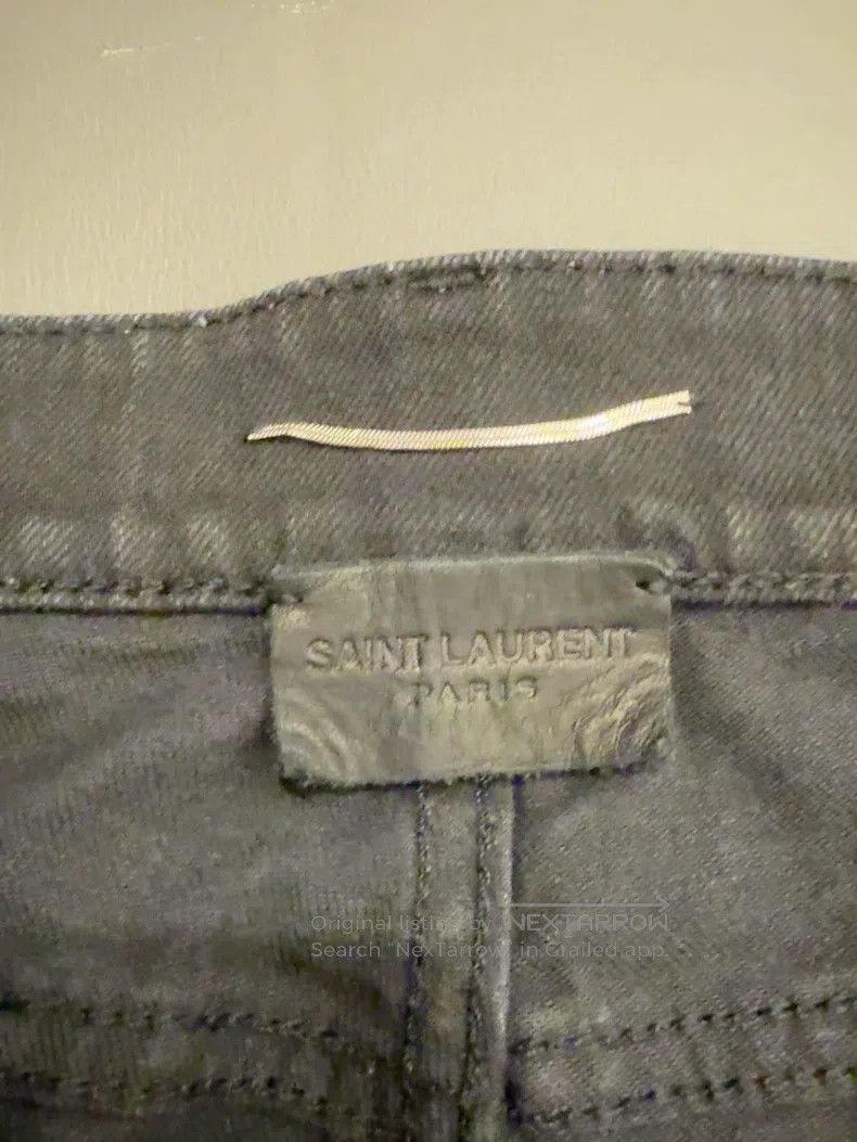 Saint Laurent Paris Saint Laurent Paris Ripped Black Denim Jeans i Size US 33 - 3 Thumbnail
