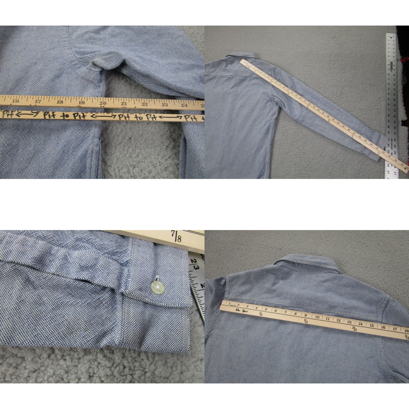 Garbstore Garb Store Shirt Mens M Blue Woven Button-down Chore Utility Workwear Oxford Size US M / EU 48-50 / 2 - 9 Thumbnail