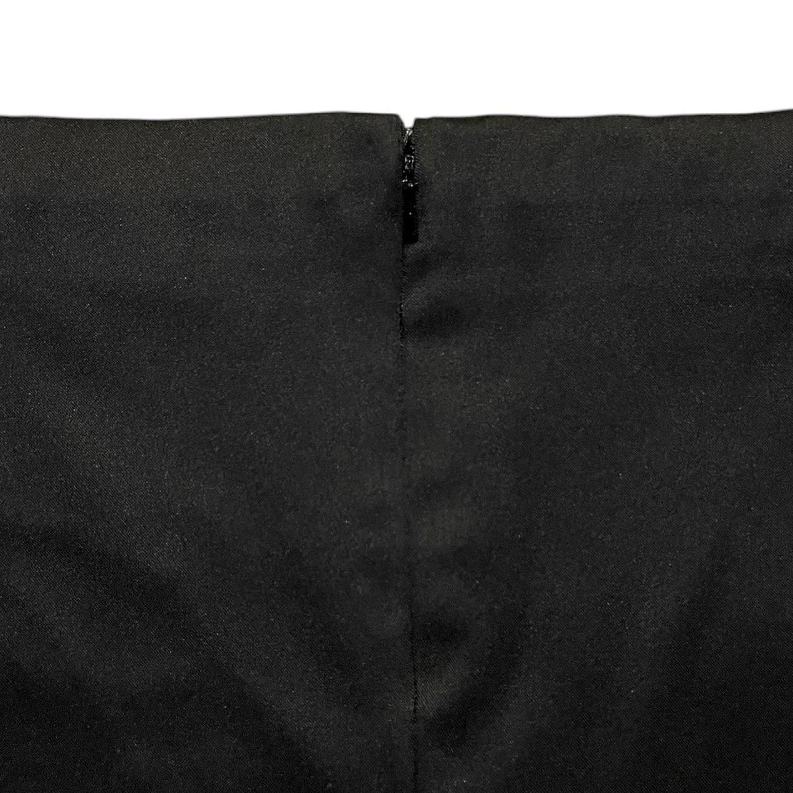 Vintage VTG Mandalay black satin floral embroidered pencil skirt Size 28" / US 6 / IT 42 - 7 Thumbnail