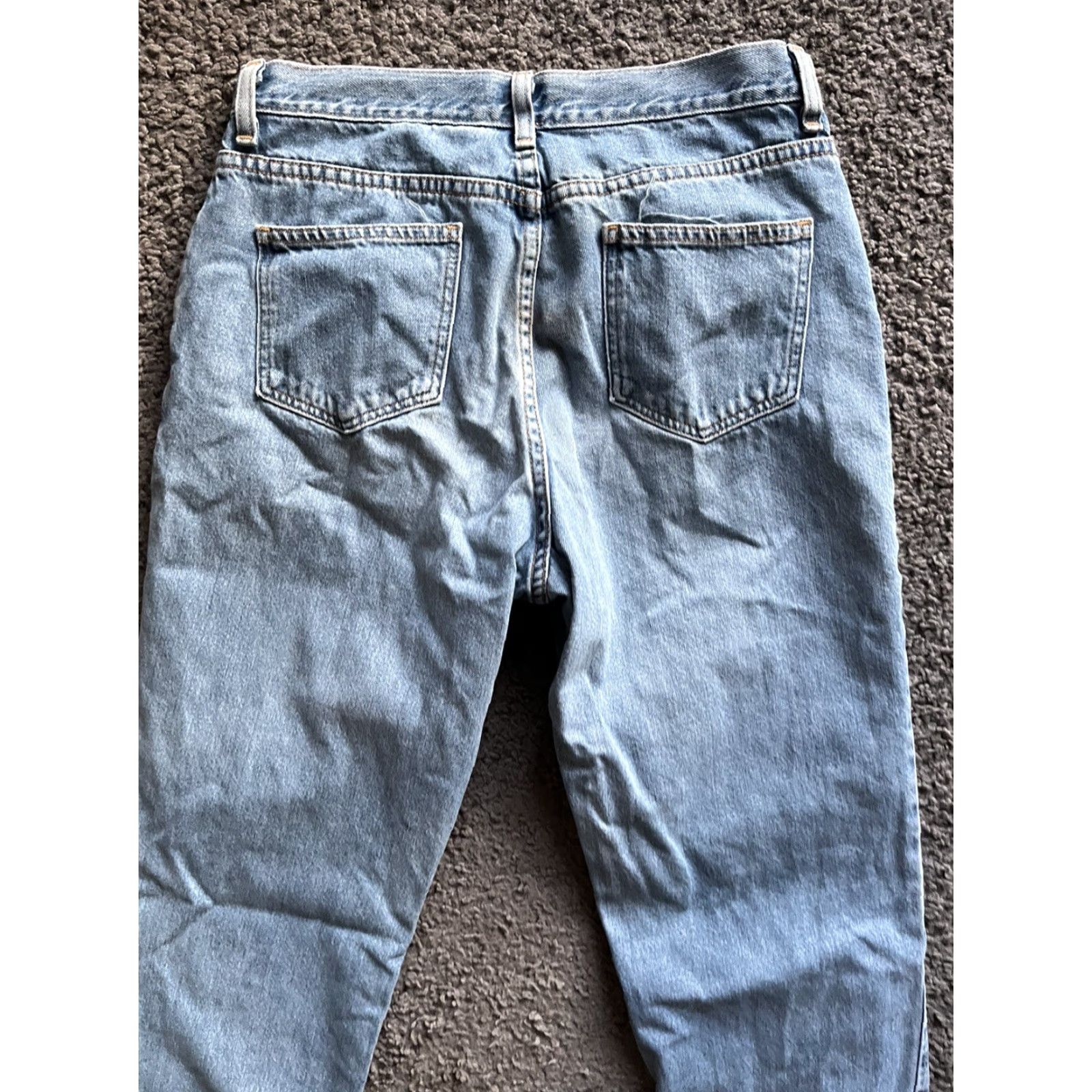 Vintage L.L. Bean Capri Jeans Women Classic Fit Size 10 Blue Dark Denim 5-Pocket Comfort Size 32" / US 10 / IT 46 - 4 Thumbnail