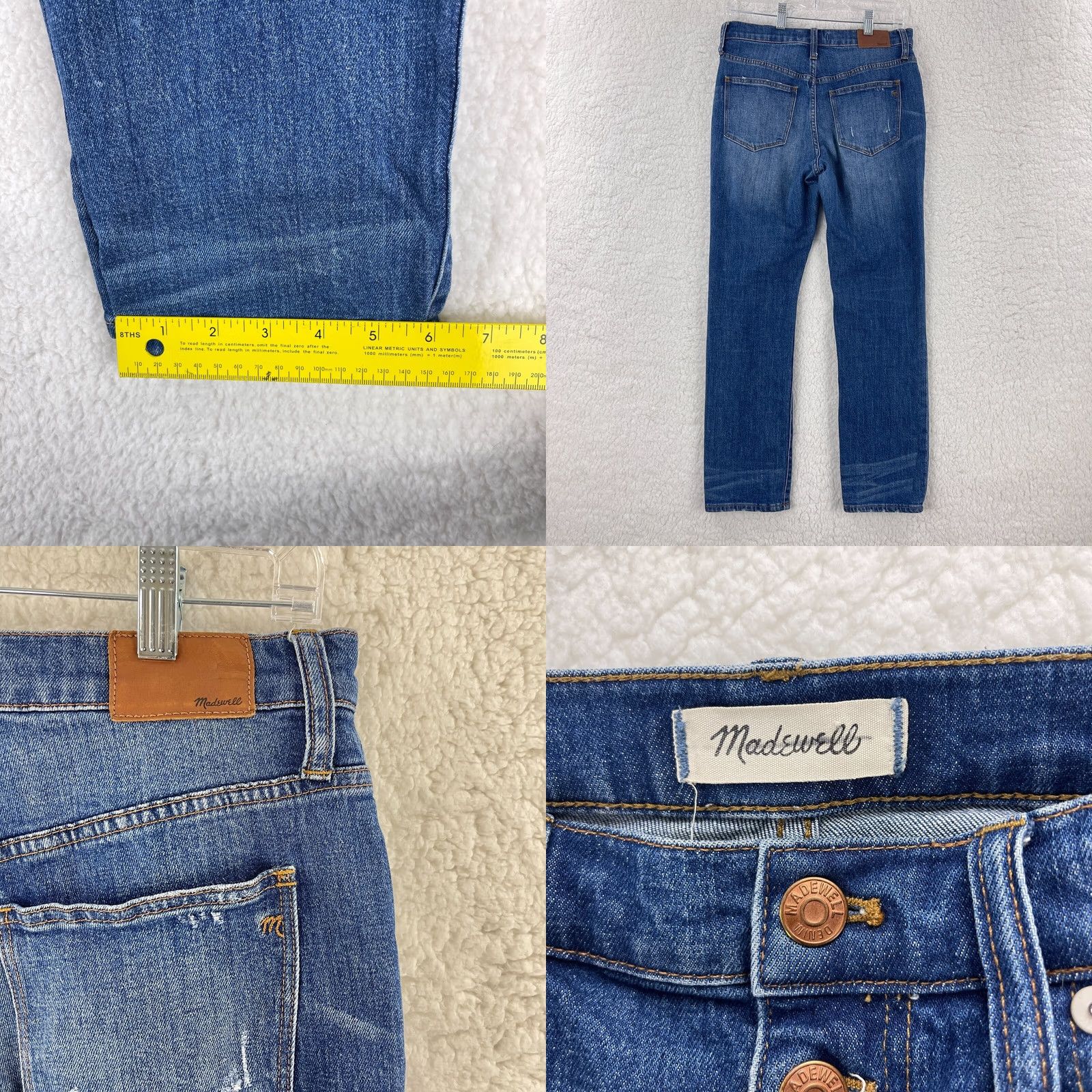 Madewell Madewell High Rise Slim Boy Jeans Womens Size 26 Blue Denim 5 Pocket Stretch Jeans Size 26" / US 2 / IT 38 - 9 Thumbnail