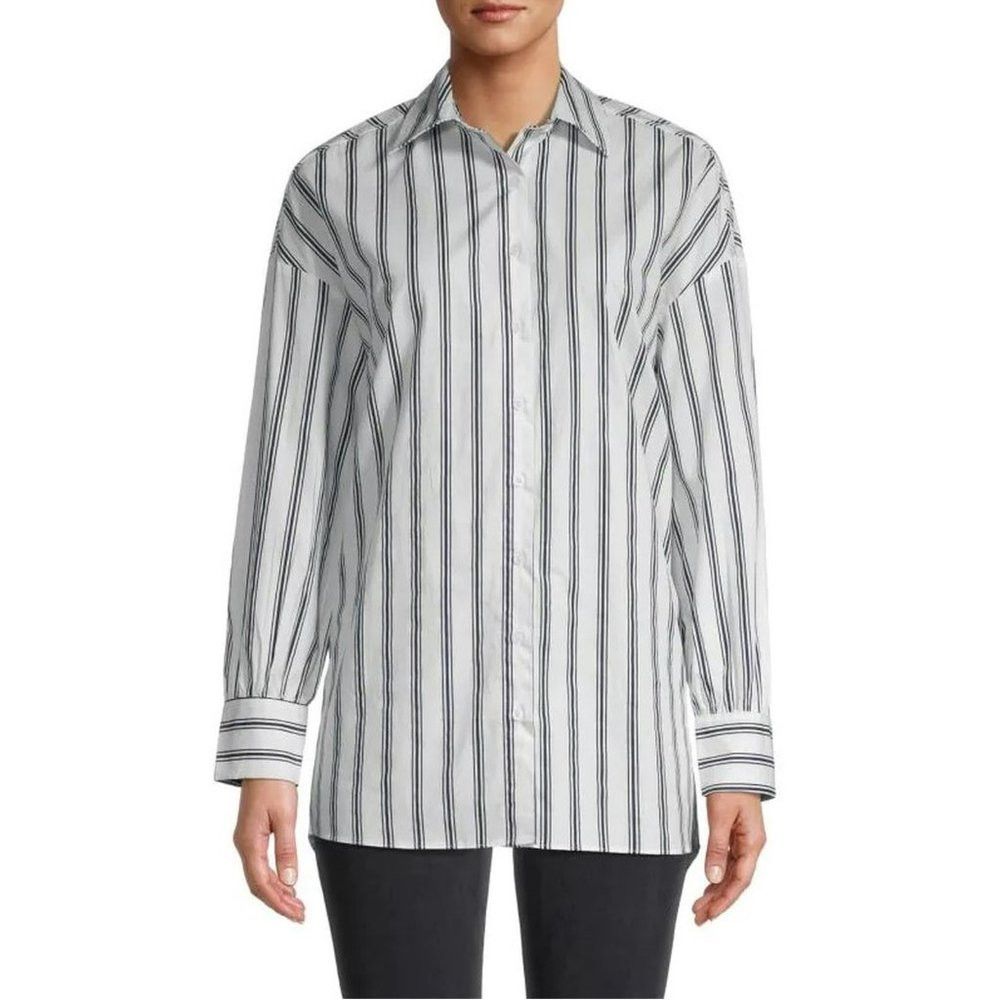 Other NWT New $158 Walter Baker Vivian Smocked-Back Striped Shirt Size S / US 4 / IT 40 - 1 Thumbnail