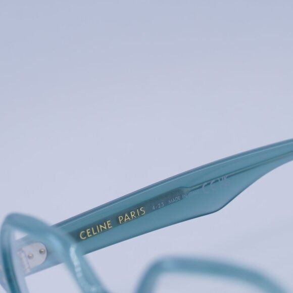 Celine 🕶️ New Celine CL50142F 093 Eyeglasses - Shiny Lime Size ONE SIZE - 4 Thumbnail