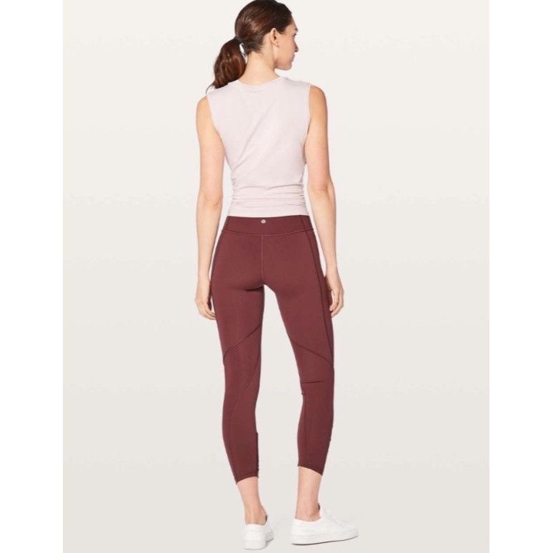 Lululemon 𝓛𝓾𝓵𝓾𝓵𝓮𝓶𝓸𝓷 Play Off The Pleats Tight *25"Redwood Siz Size 30" / US 8 / IT 44 - 4 Thumbnail