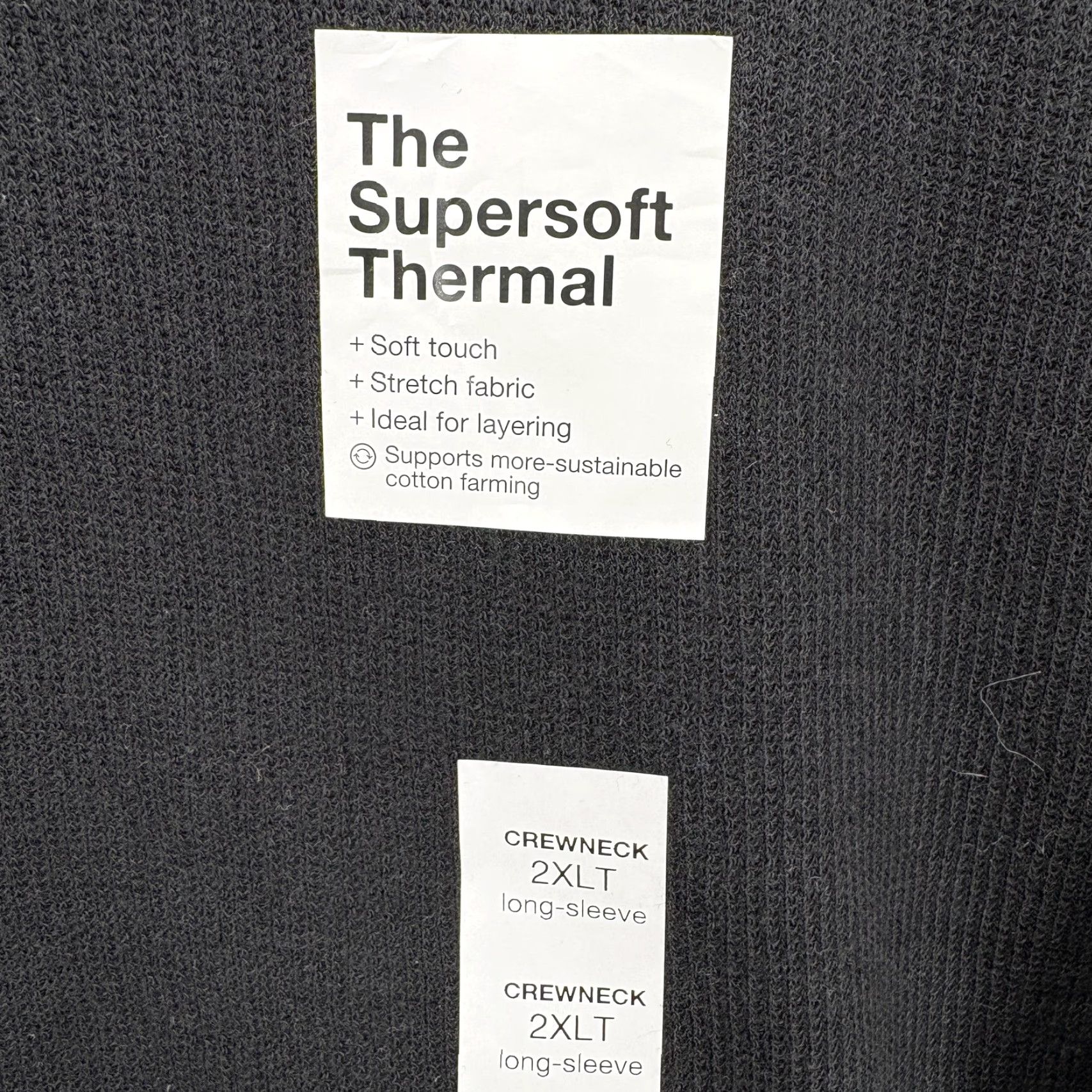 Vintage Sonoma Shirt Mens 2XLT Black Supersoft Thermal Long Sleeve Tagless Big Tall NWT Size US XXL / EU 58 / 5 - 5 Thumbnail