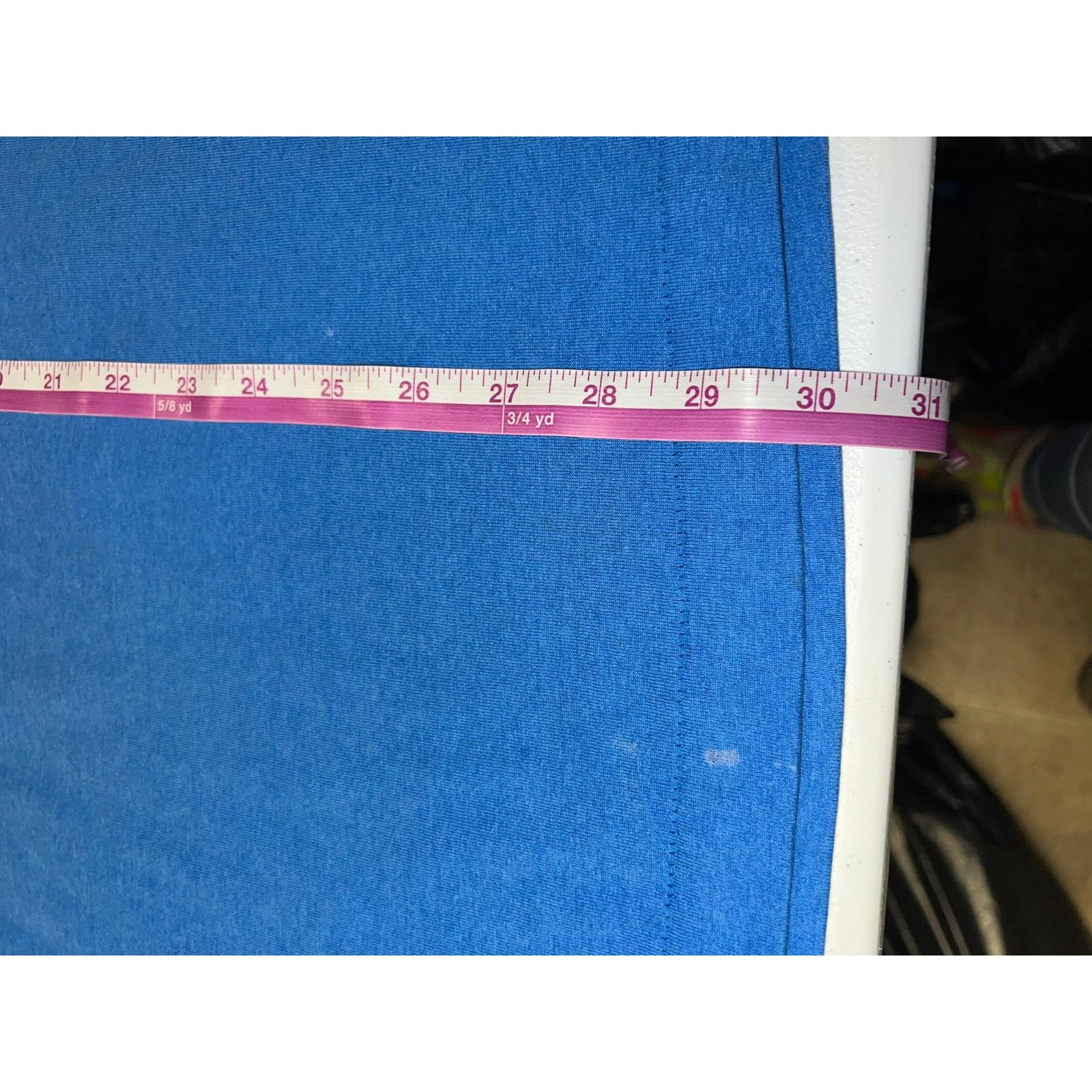 Vintage 90s Vintage BVD Premium Blue Blank Shirt Tee RIP Tear pit XL Size US XL / EU 56 / 4 - 11 Thumbnail
