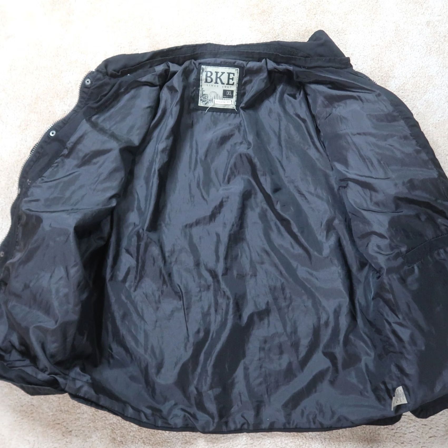 Vintage BKE Buckle Jacket Men’s XL Athletic Military Full Zip Hooded Winter Coat Gray Size US XL / EU 56 / 4 - 5 Thumbnail