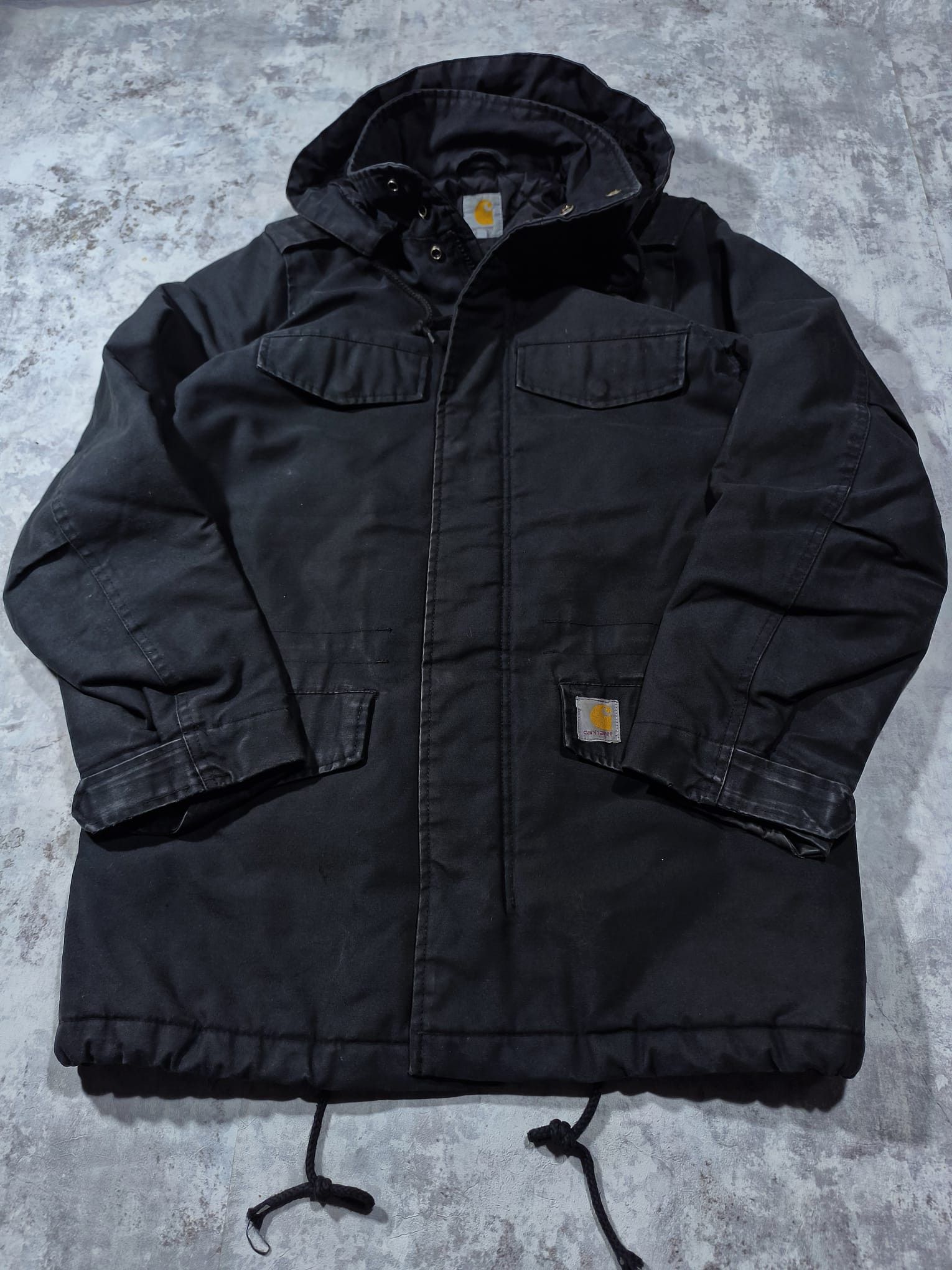 Carhartt vintage carhartt distressed military parka jacket Size US S / EU 44-46 / 1 - 1 Thumbnail