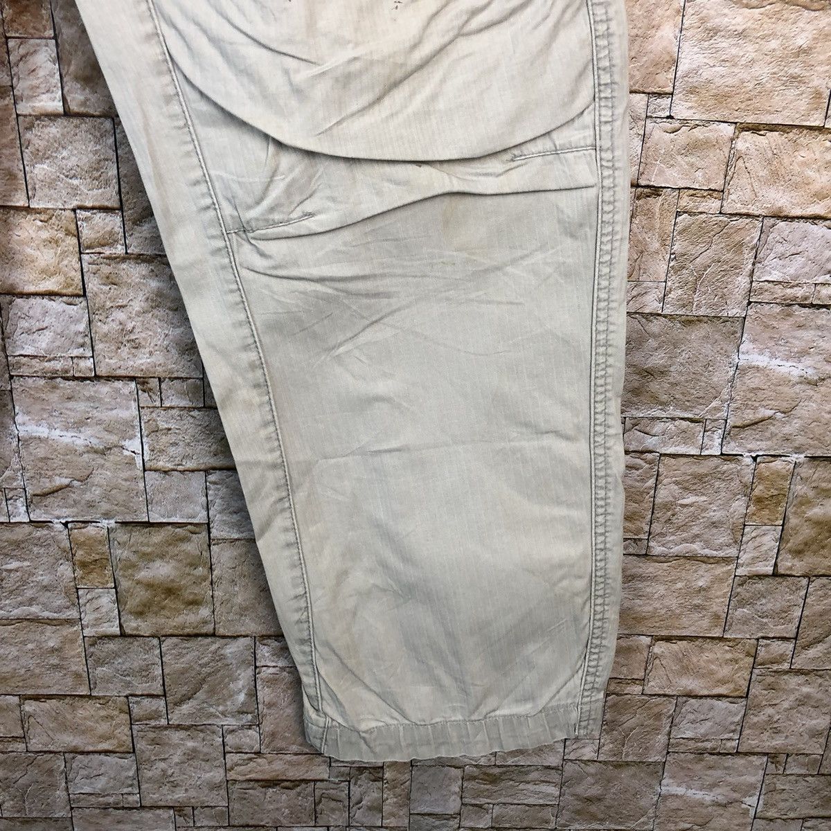 Japanese Brand Genba White utility tactical Cargo Multipocket Pants #A638 Size US 30 / EU 46 - 13 Thumbnail