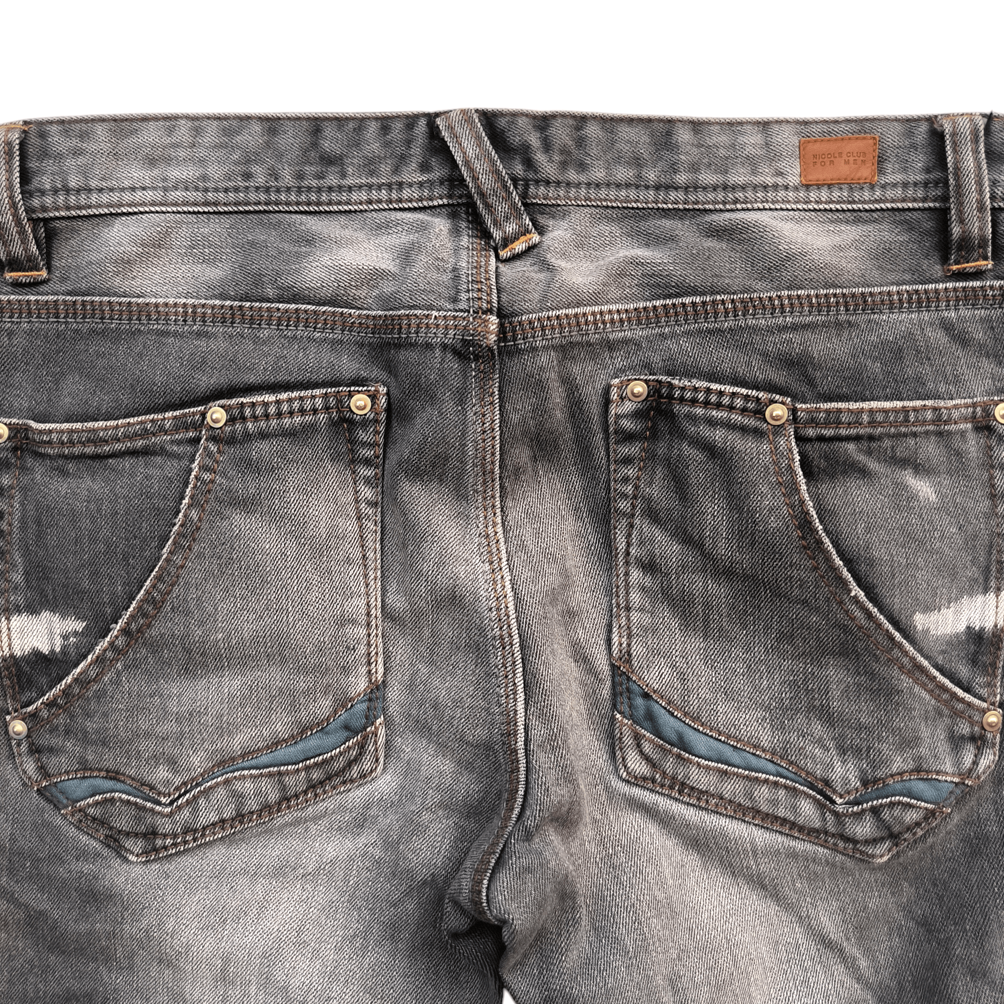 14th Addiction × Nicole Club Nicole Club For Men Fading Jeans Size US 31 - 8 Thumbnail