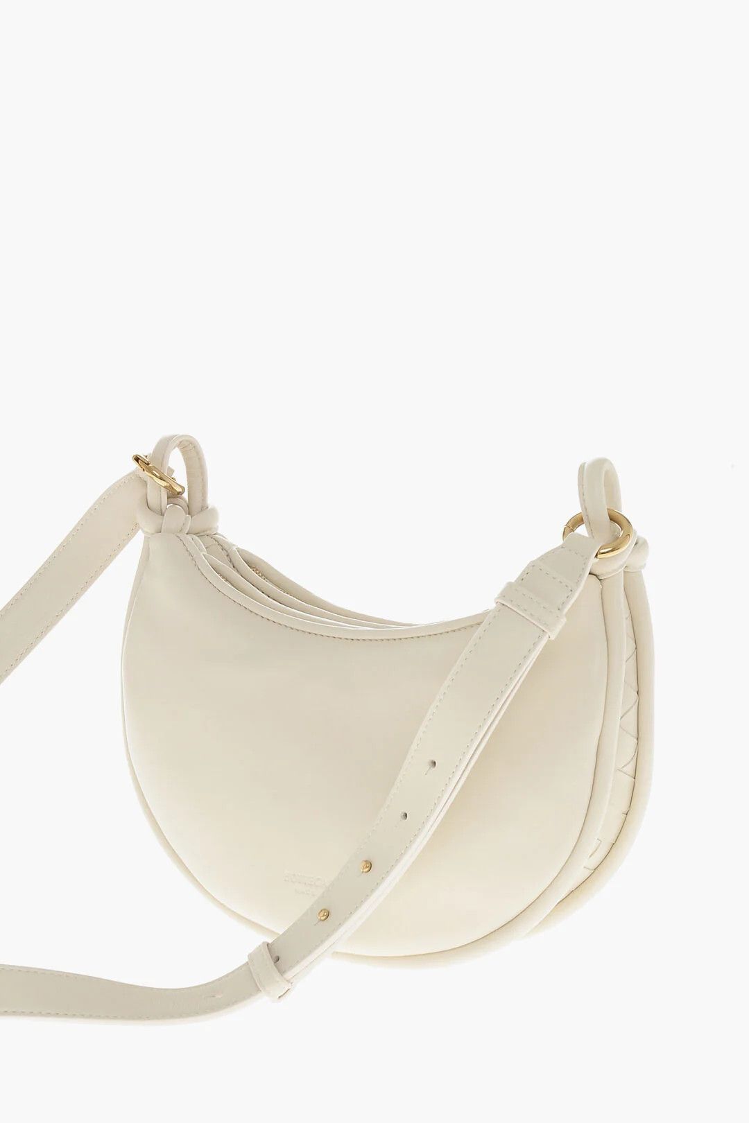 Bottega Veneta og1mm0426 Size: OS / Woven Leather Shoulder Bag in White Size ONE SIZE - 2 Thumbnail