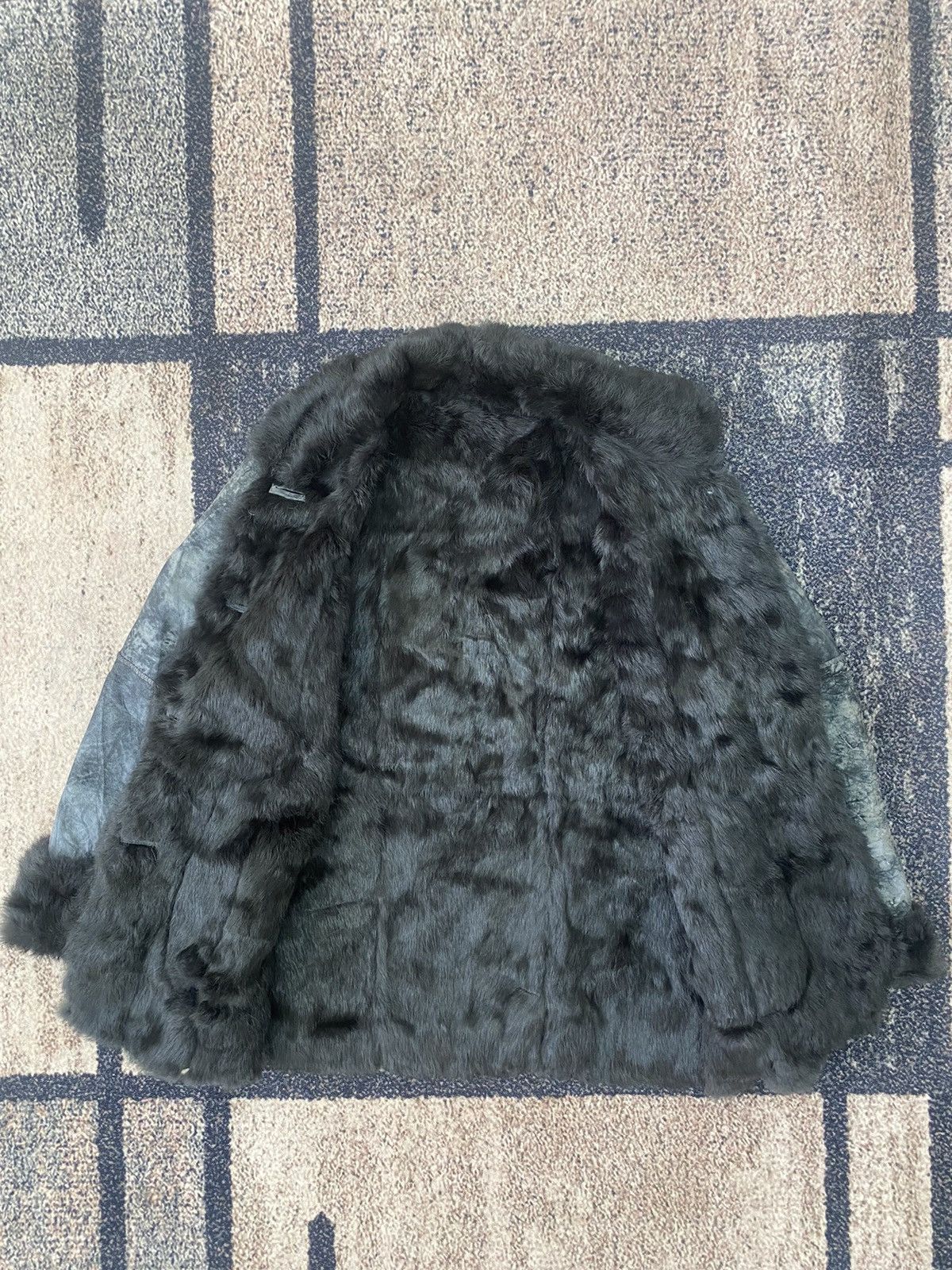 If Six Was Nine × Japanese Brand × Le Grande Bleu (L.G.B.) Japan Oricraf Rabbit Fur leather jacket Size US L / EU 52-54 / 3 - 4 Thumbnail
