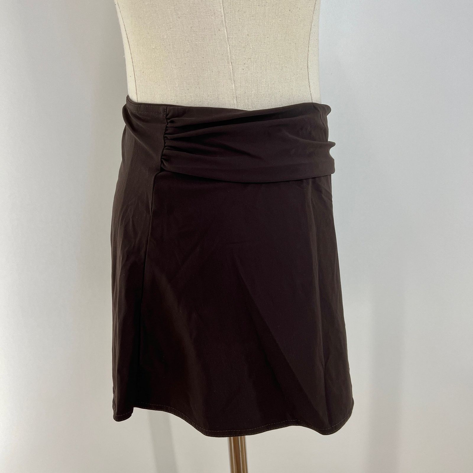 Other Karla Colletto Bande Aline Skirt Swim Chocolate Brown Size ONE SIZE - 2 Thumbnail