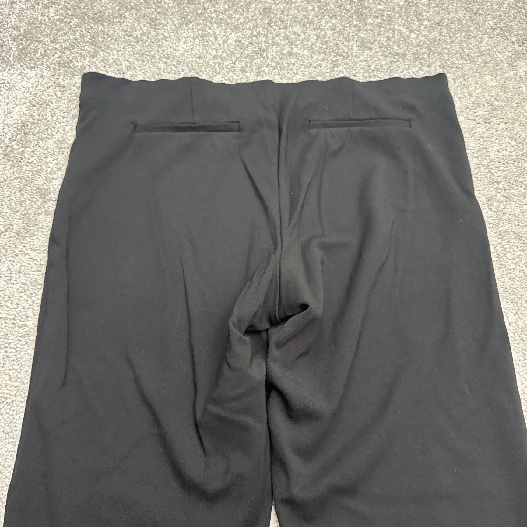 Adrianna Papell Adrianna Papell Pants Womens 14 Black Mid Rise Stretch Straight Dress Pants Size 36" / US 14 / IT 50 - 3 Thumbnail