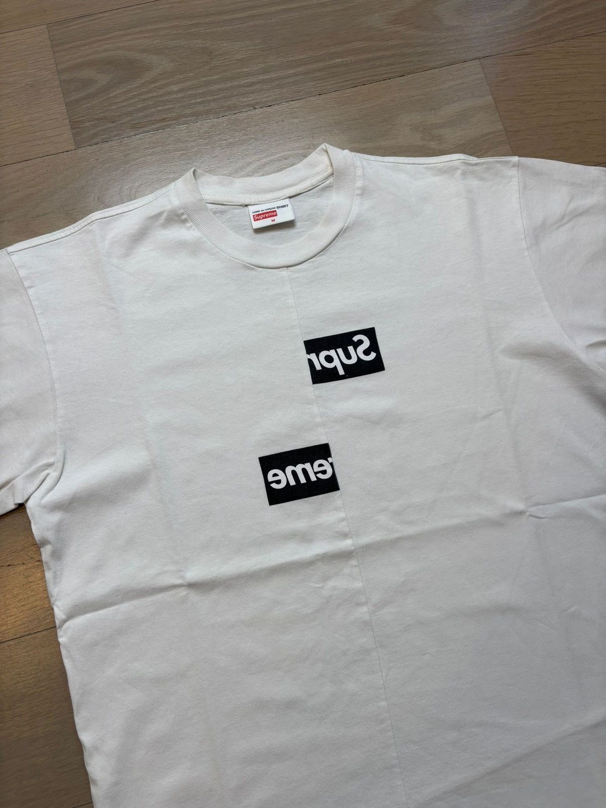 Comme des Garcons SHIRT × Supreme Supreme X comme des garçons shirt box logo white Size US M / EU 48-50 / 2 - 2 Thumbnail