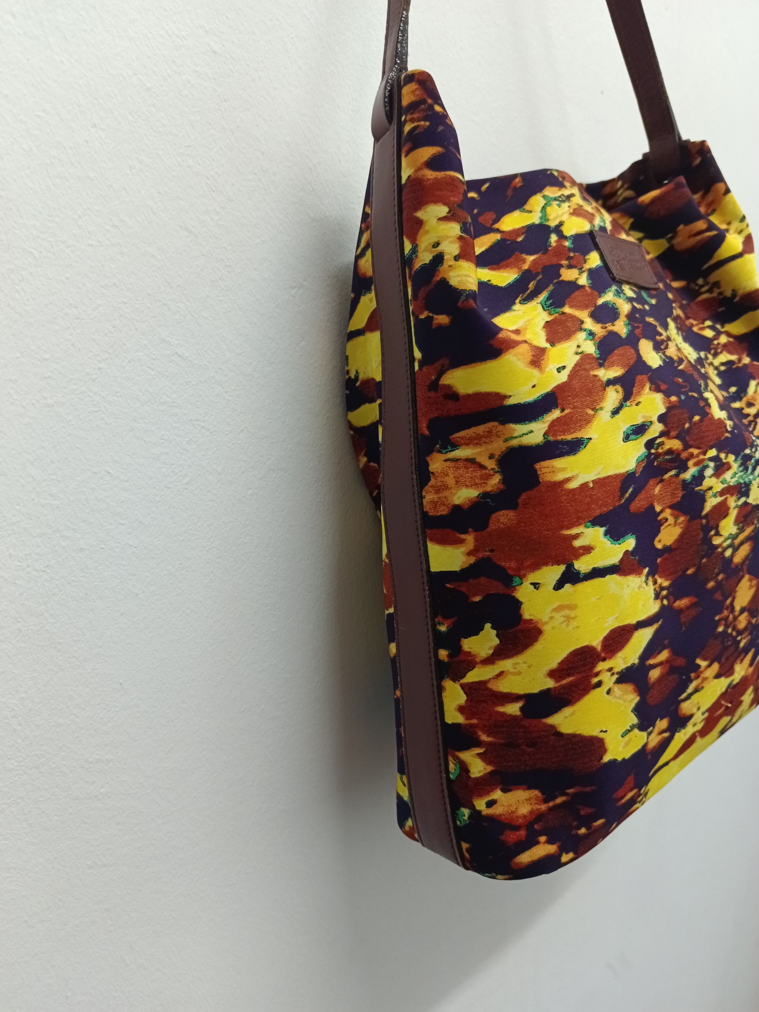Jean Paul Gaultier Vintage JPG Abstract Pattern Canvas Tote Bag Handbag Size ONE SIZE - 5 Thumbnail