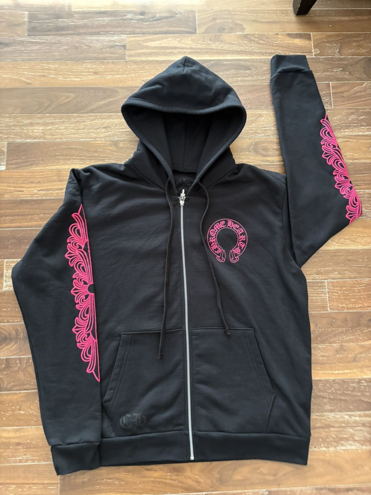 Chrome Hearts Chrome Hearts Black/pink Horseshoe Hoodie M Size US M / EU 48-50 / 2 - 1 Thumbnail