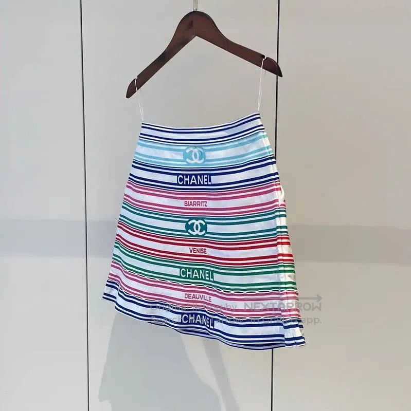 Chanel Chanel Colorful Striped Skirt for Summer . Size 23" - 4 Thumbnail