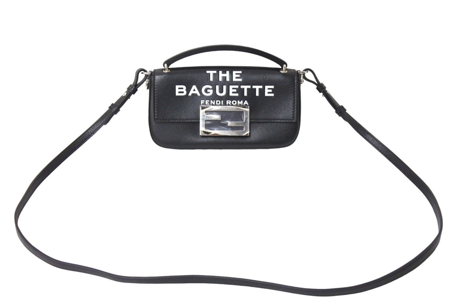 Fendi Marc Jacobs Collaboration Baguette Phone Pouch 2Way Bag in Black, Men's