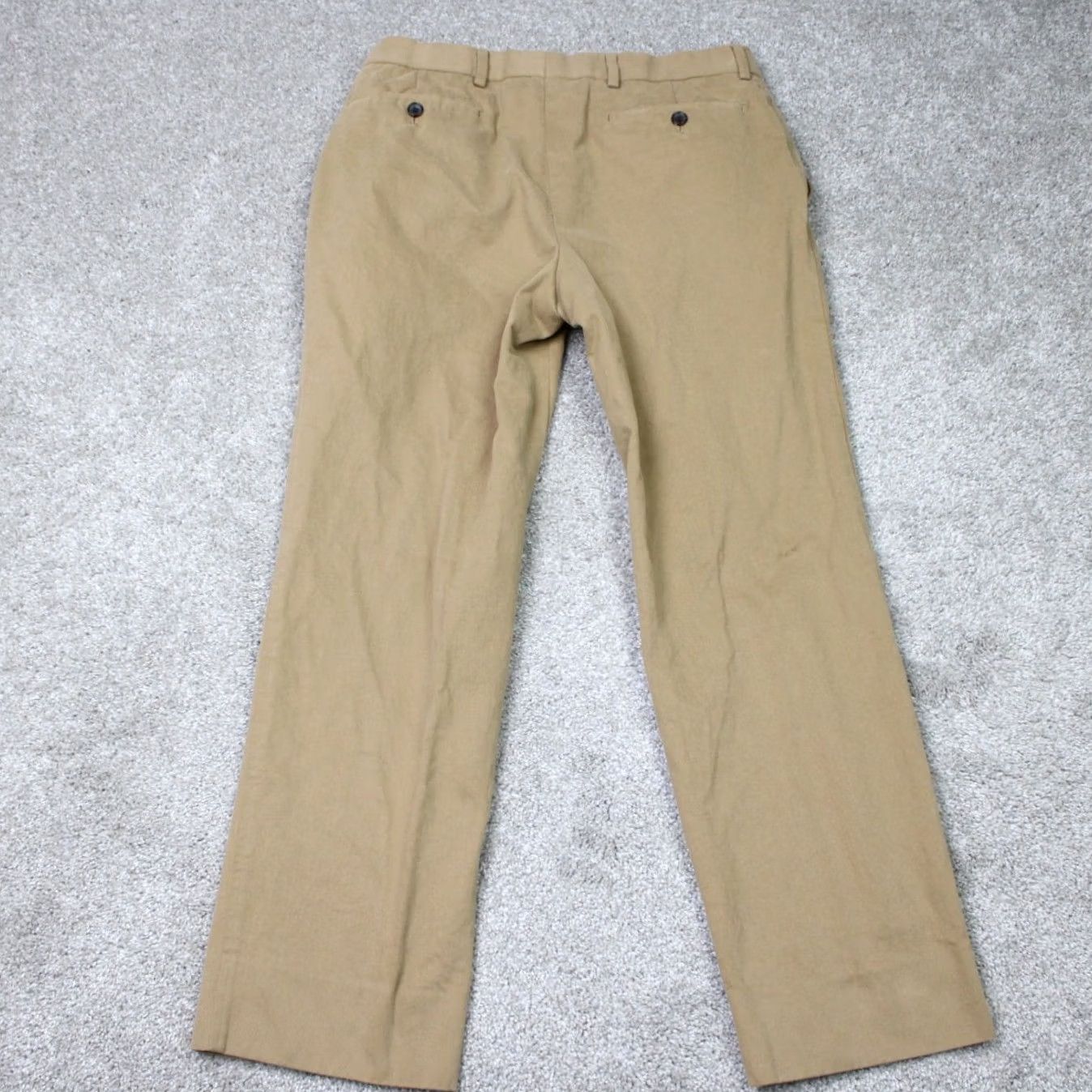 Brooks Brothers Brooks Brothers 1818 Chino Pants Mens 38x30 Beige Regular Straight Front Flat Front Knit 100% Cotton Slit Pocket Zipper Button Vintage No Size US 38 / EU 54 - 6 Thumbnail