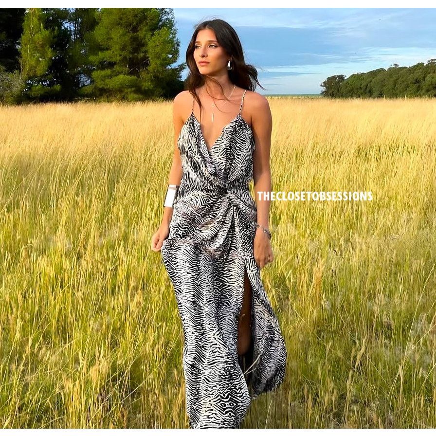 Zara ZARA Ruched Zebra Print Maxi Dress NWT Size XL / US 12-14 / IT 48-50 - 1 Thumbnail