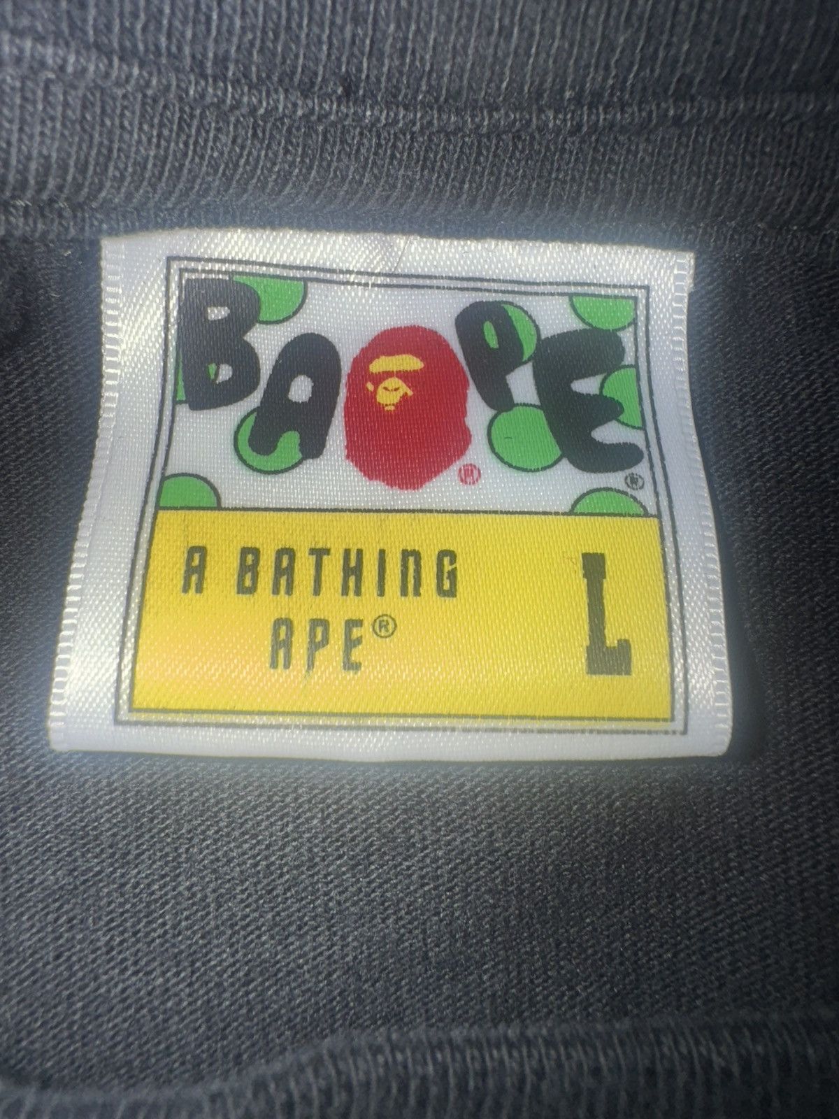 Bape A Bathing Ape BAPE Ape Head T-Shirt Black & Purple Size L Size US L / EU 52-54 / 3 - 3 Thumbnail