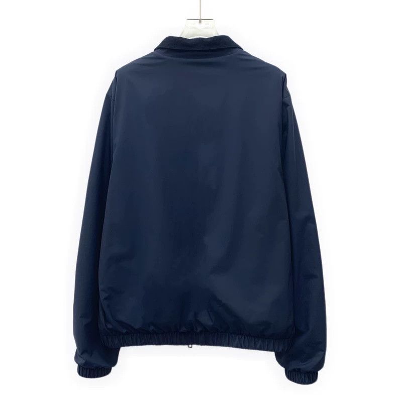 Loro Piana Loro Piana Dark blue stand-up collar zipper long-sleeved do Size US M / EU 48-50 / 2 - 4 Thumbnail
