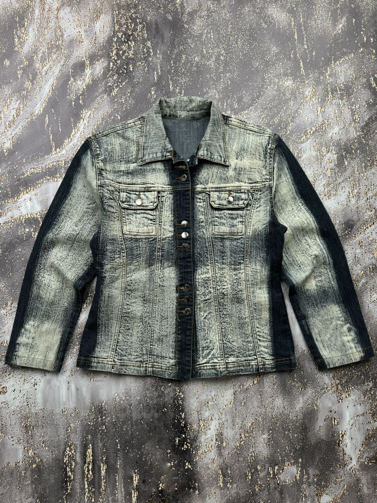 Japanese Brand Vintage Waxed Japanese Denim Jacket Size M / US 6-8 / IT 42-44 - 1 Thumbnail