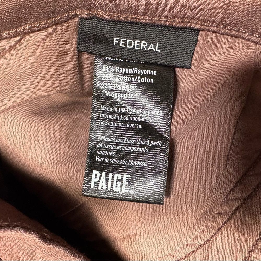 Paige NWT New PAIGE Federal Slim Straight Jeans in Terracotta Cla Size US 40 / EU 56 - 6 Thumbnail