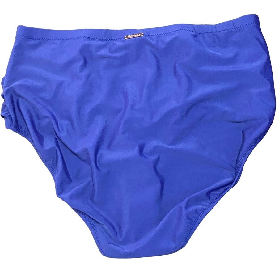 Other RAISINS CURVE Plus Size Solid Ruched Costa Swim Bot Navy 18W Size ONE SIZE - 3 Thumbnail