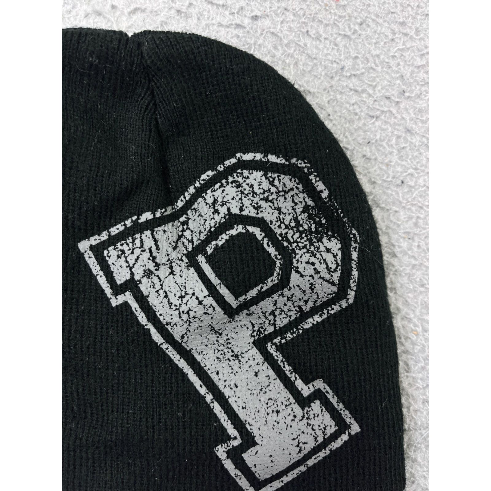 Vintage Popeye's Supplements Canada Beanie Adult One Size Black 100% Acrylic Knit Size ONE SIZE - 4 Thumbnail