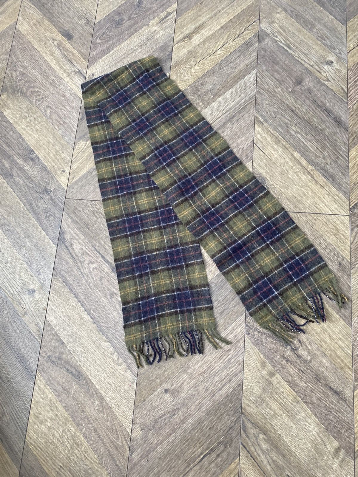 Barbour Vintage Barbour nova check wool scarf Size ONE SIZE - 3 Thumbnail