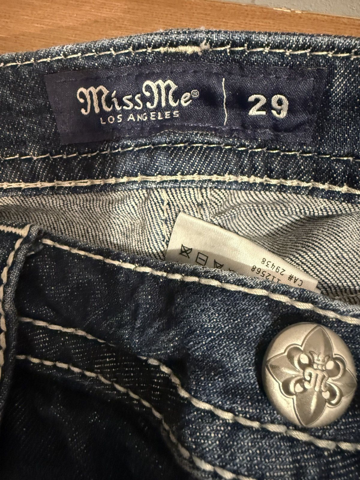 Miss Me Miss Me Indigo Jeans Size 29" - 3 Thumbnail