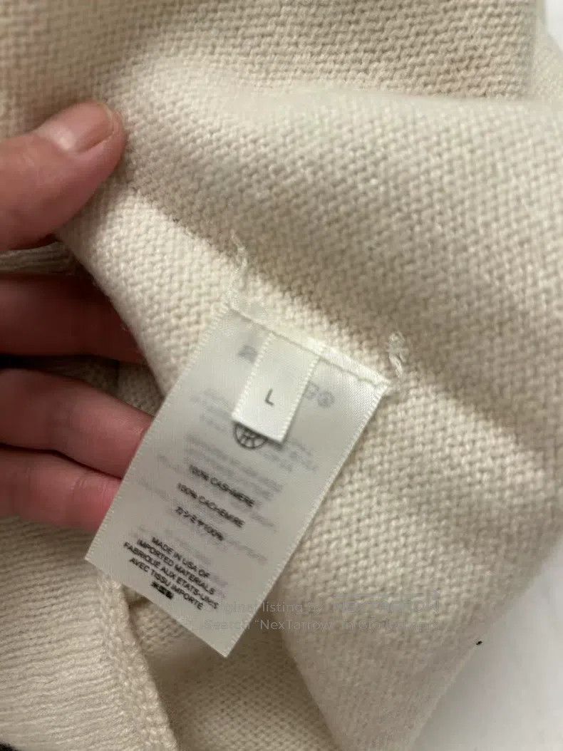 The Row The row Cream-colored cashmere sweater Size L / US 10 / IT 46 - 3 Thumbnail
