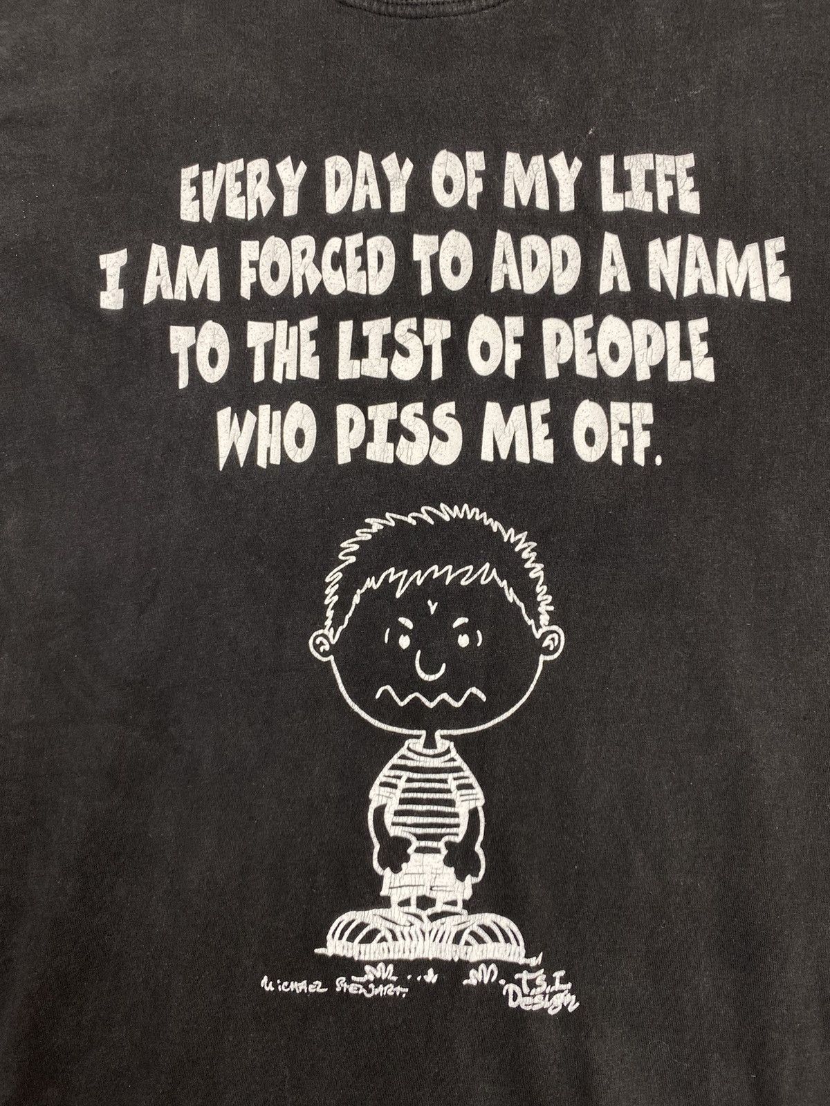 Vintage 1990’s Vintage Introvert Piss Off Quote Graphic Tee Size US M / EU 48-50 / 2 - 3 Thumbnail