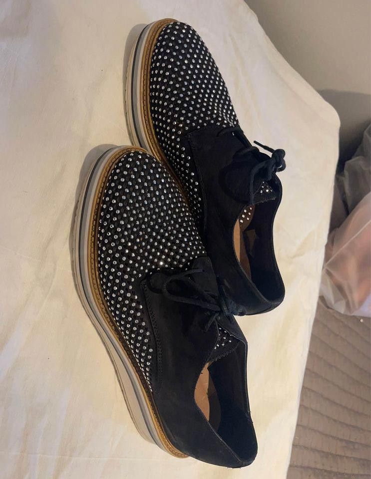 Designer Browns Leather Diamond Shoes Size US 10 / IT 40 - 3 Thumbnail