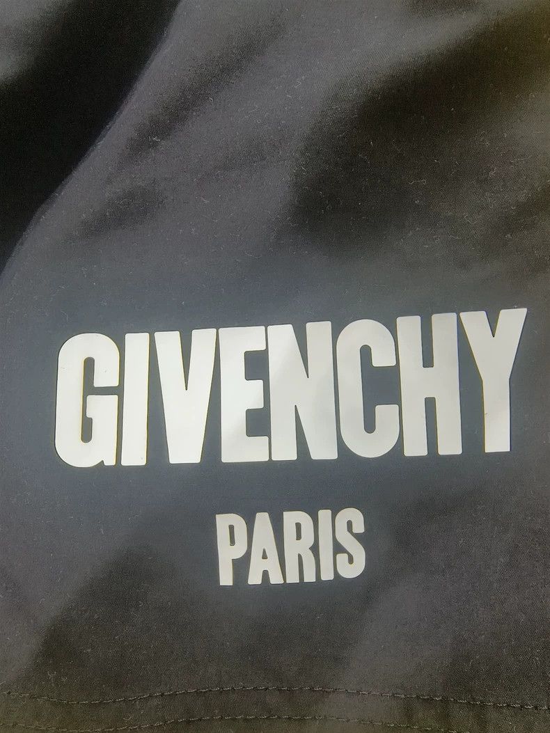 Givenchy Givenchy SiseXS Solid Black Shorts, Hem Letter Print, Size Size US 31 - 9 Thumbnail