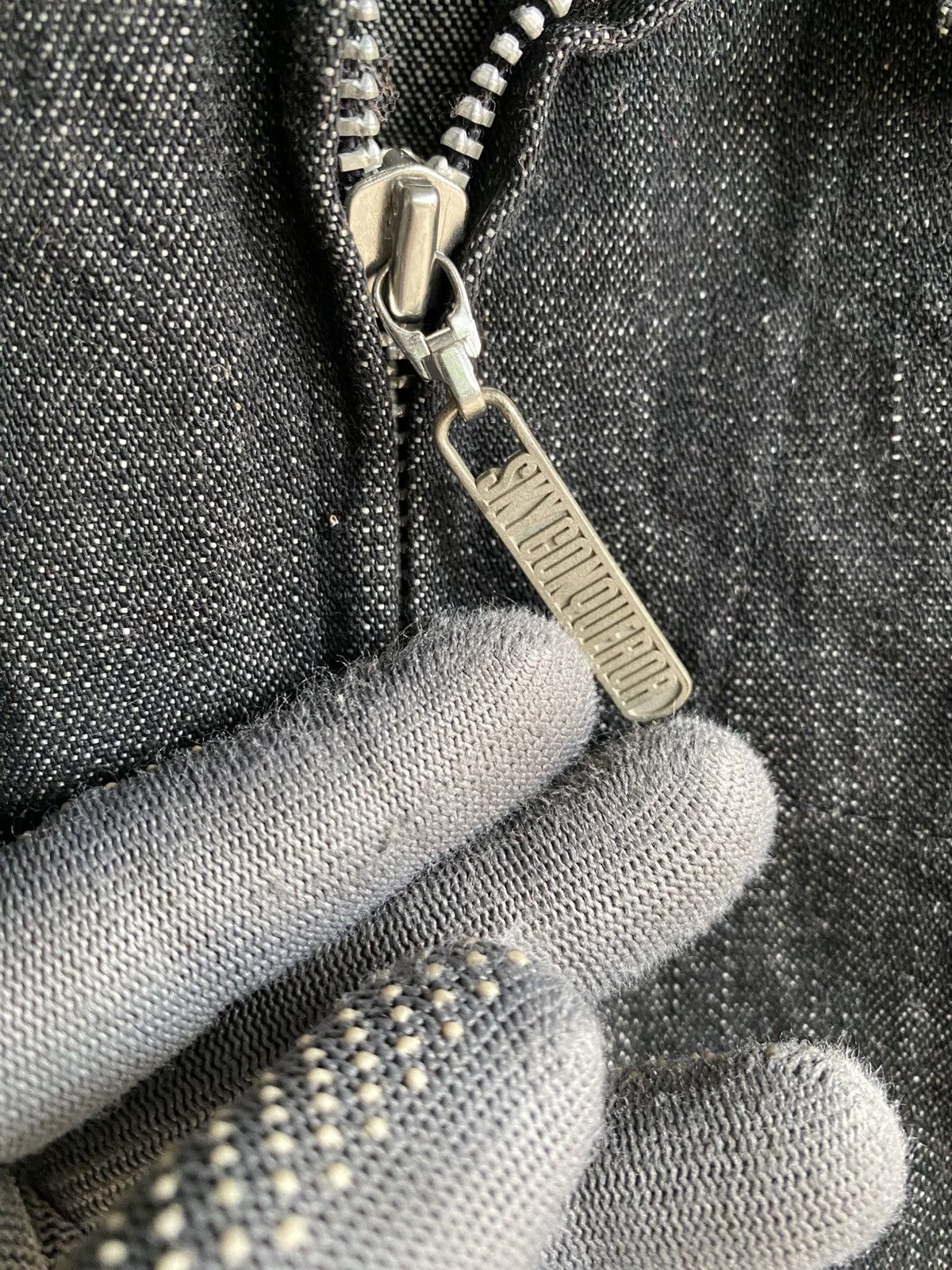 Vintage SKY-CONQUEROR Black Denim Bomber Jacket – Japanese