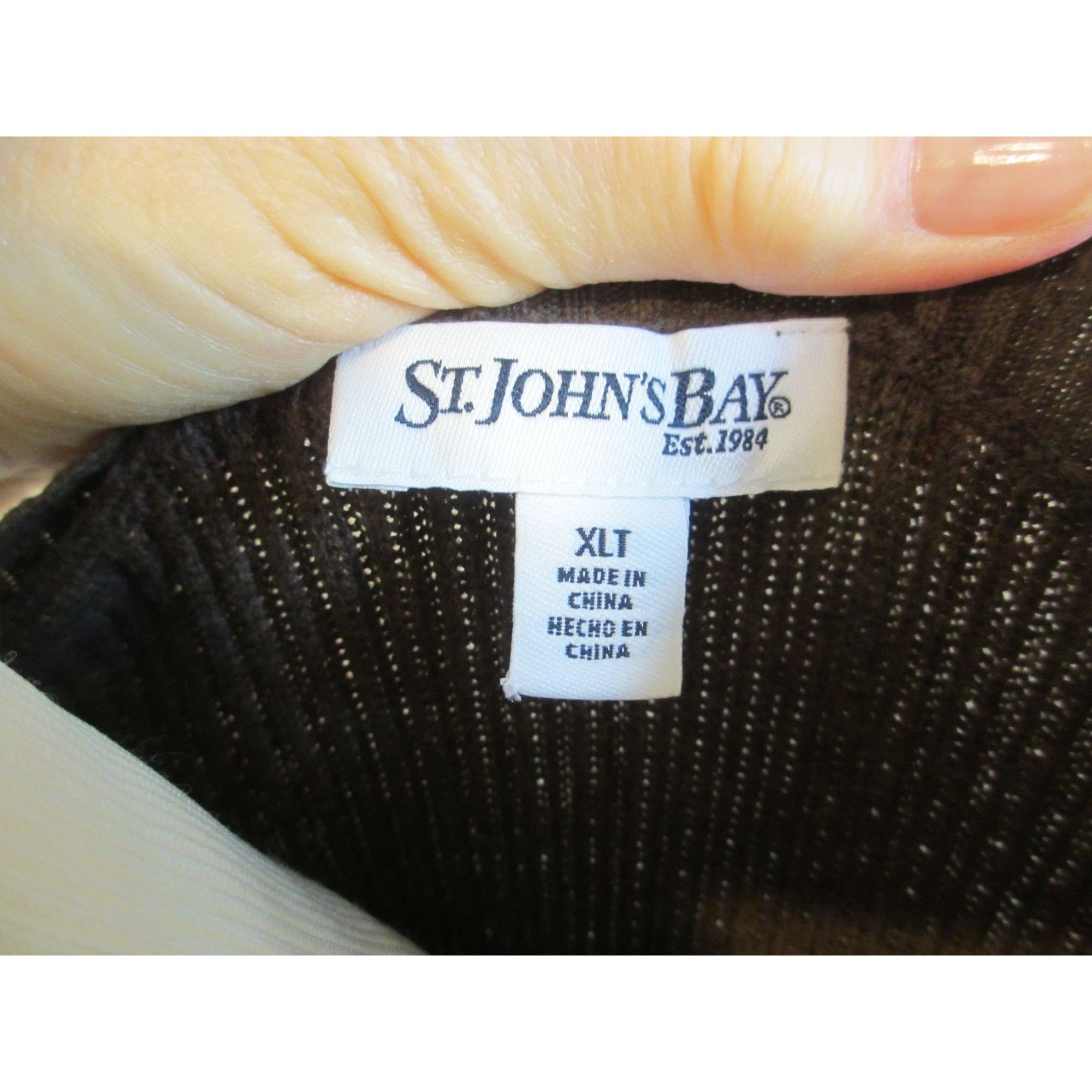 St. Johns Bay ST JOHNS BAY BROWN SWEATER XLT LONG SLEEVED BUTTON UP Size XL / US 12-14 / IT 48-50 - 5 Thumbnail