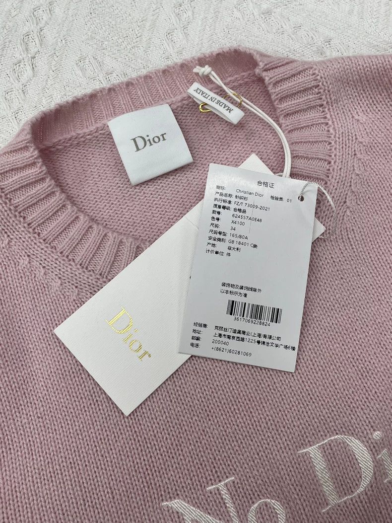 Dior Dior 26 new pink cashmere sweater long sleeves Size XXS / US 00 / IT 34 - 3 Thumbnail