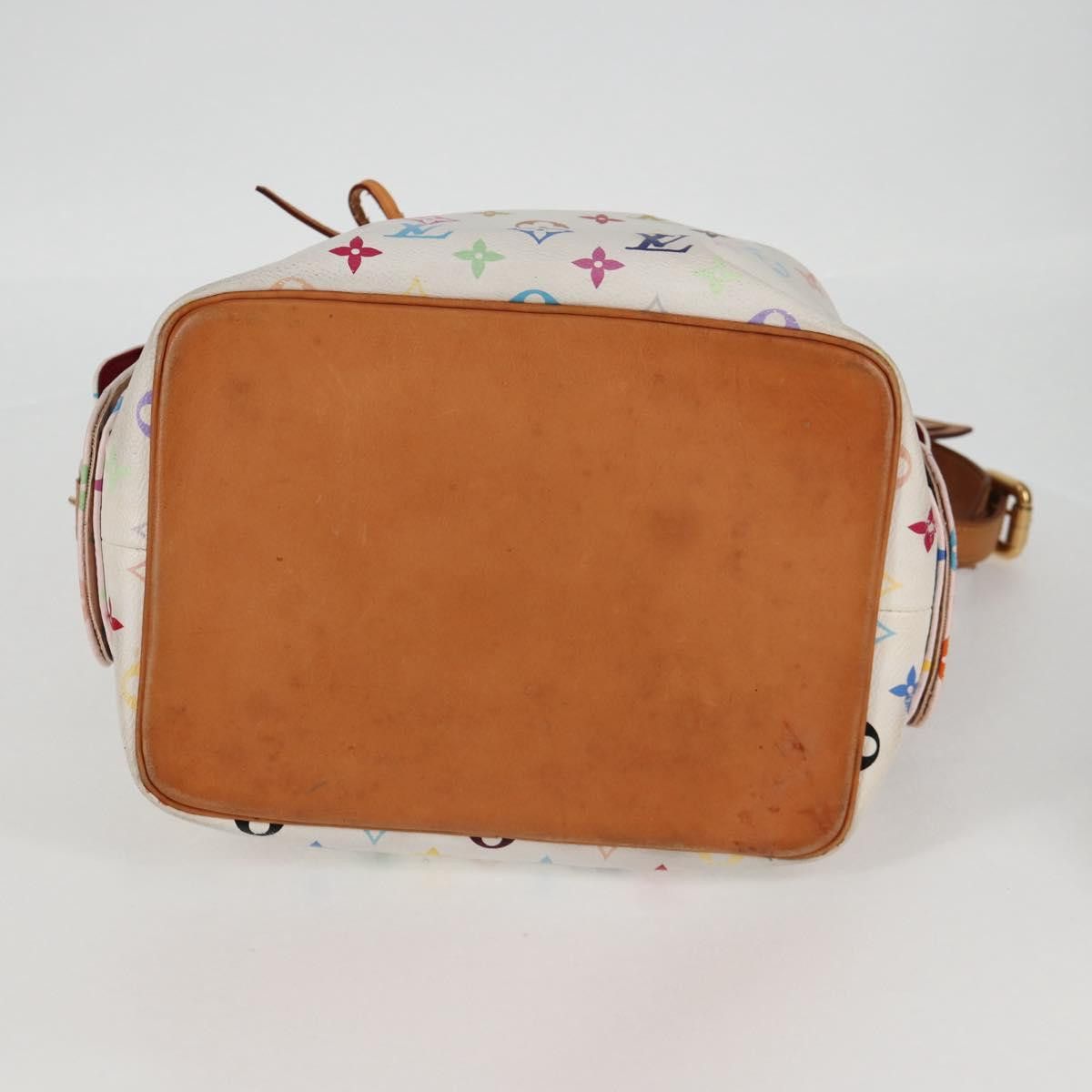 Louis Vuitton LOUIS VUITTON Monogram Multicolor Petit Noe Bag White M42229 Size ONE SIZE - 6 Thumbnail