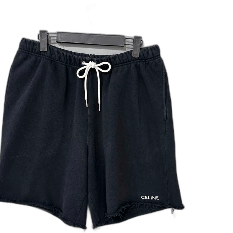 Celine Black Logo Shorts by Celine Size US 34 / EU 50 - 1 Thumbnail