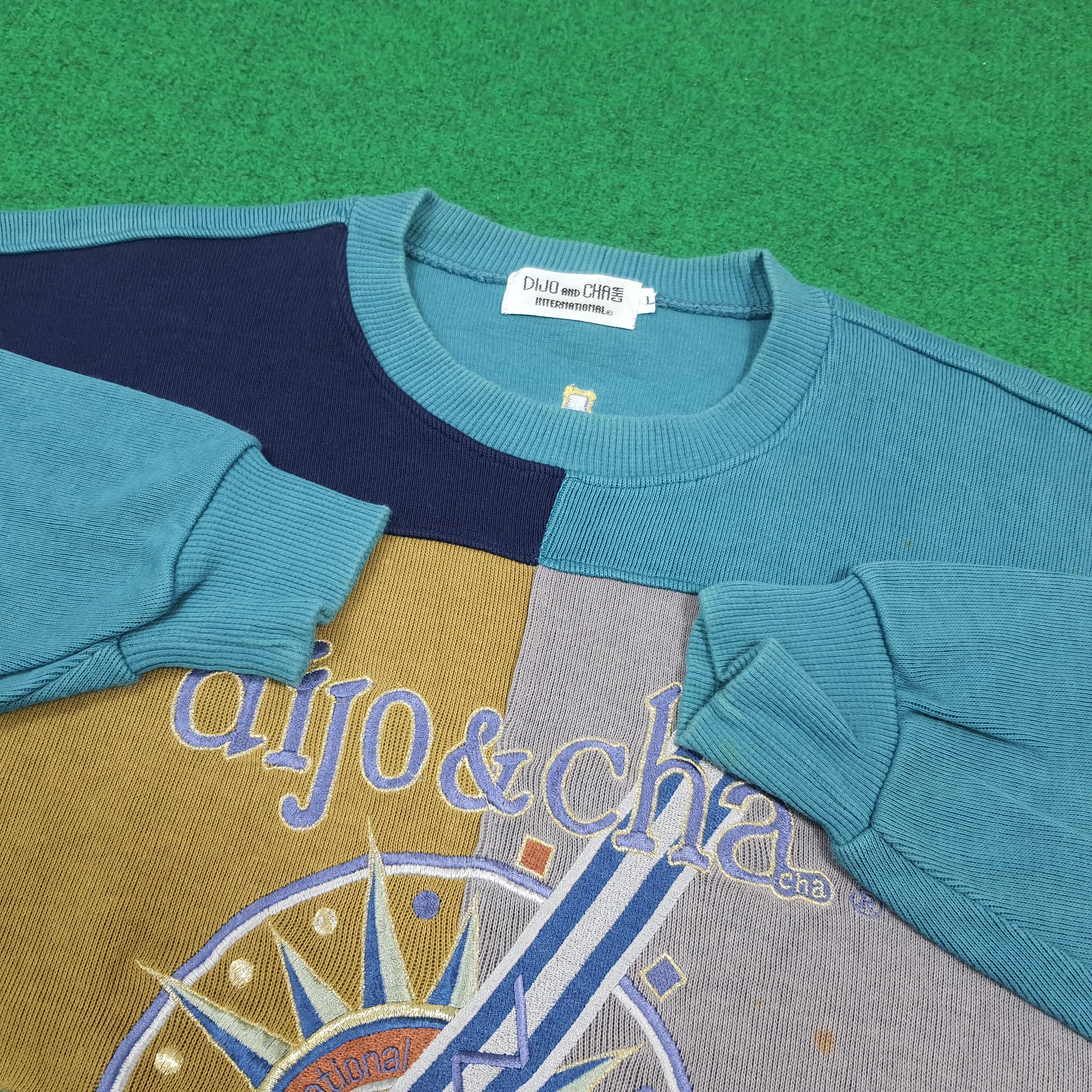 Vintage Vintage Dijo & Cha Retro Crewneck Sweatshirt C296N3 Size US M / EU 48-50 / 2 - 6 Thumbnail