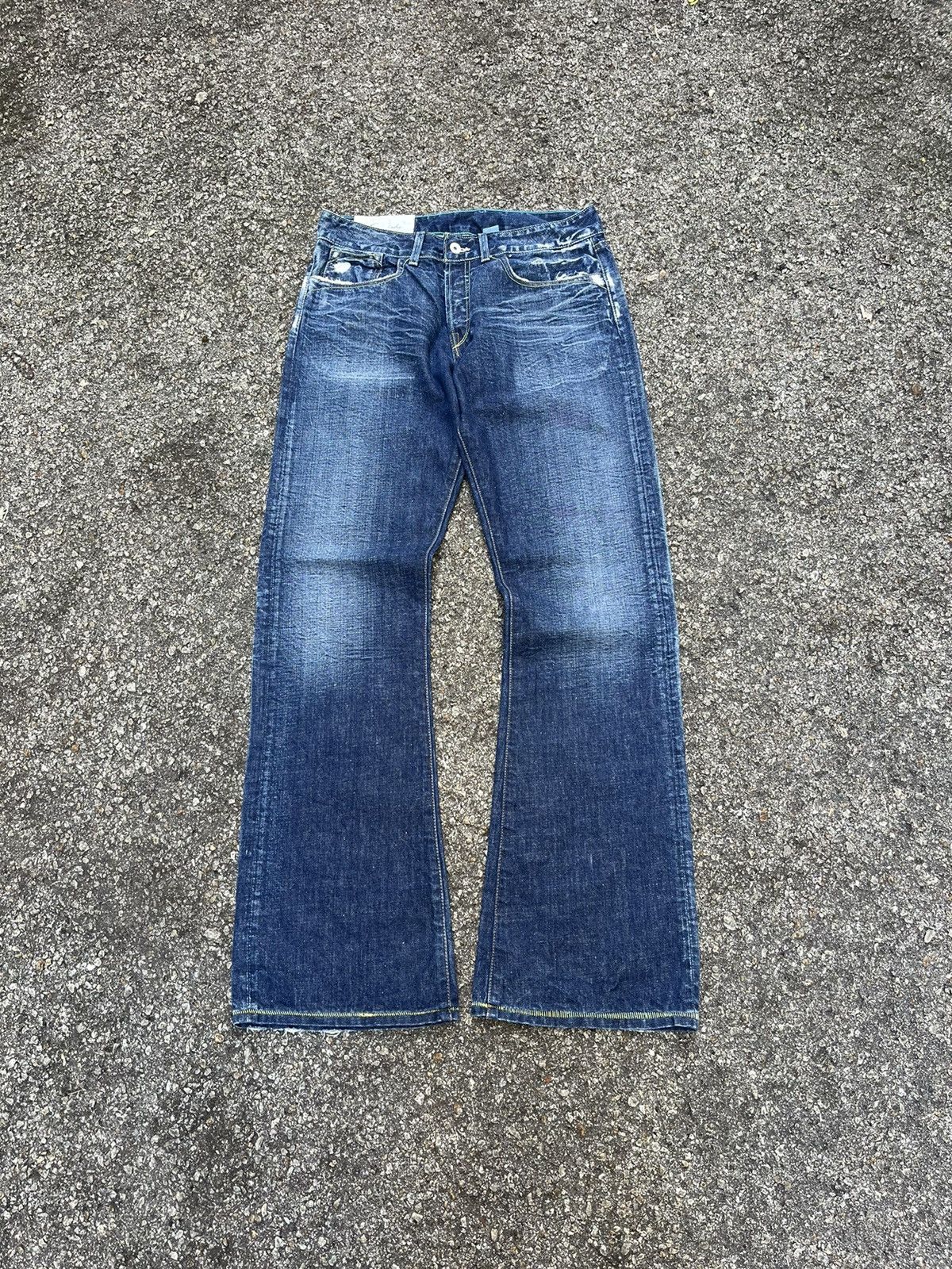 Flare Jeans Loomstate Boot Cut Faded Denim Pants
