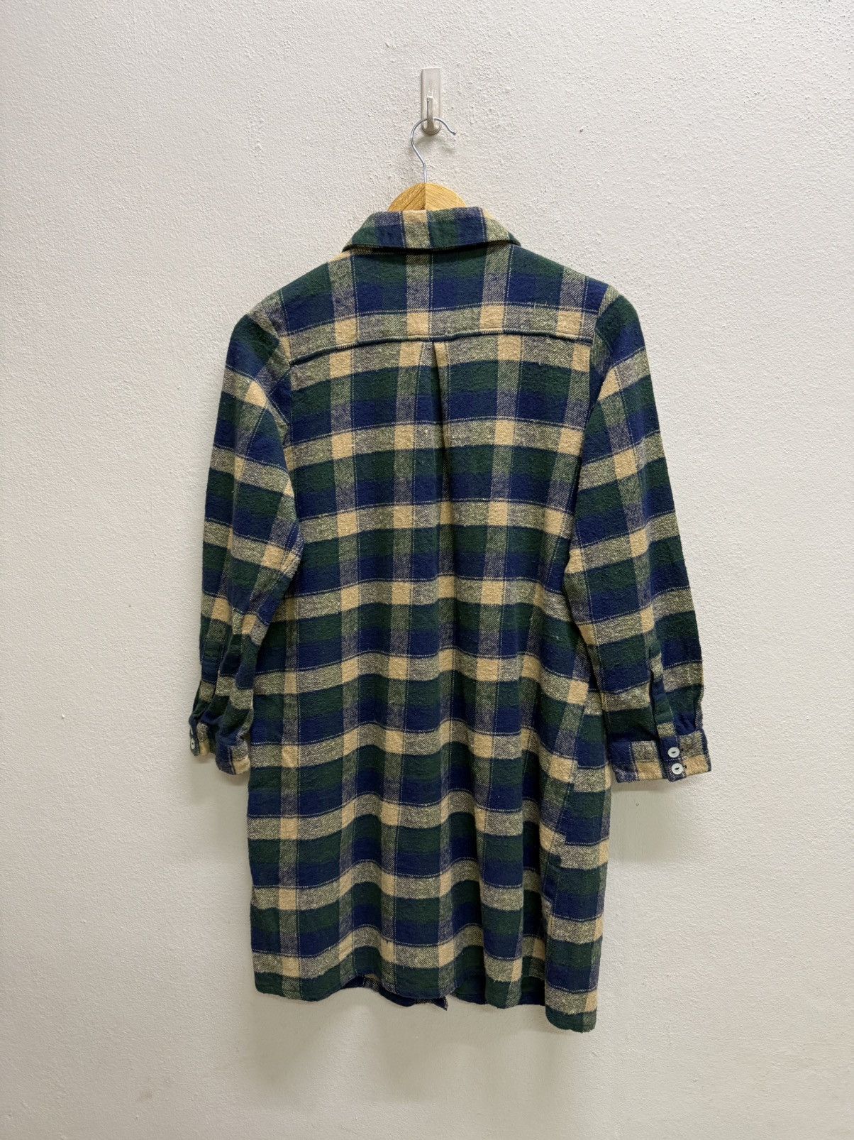 Japanese Brand VINTAGE T’bis STUDIO CHEKERED FLANNEL BUTTON UP LONG SHIRT Size M / US 6-8 / IT 42-44 - 15 Thumbnail
