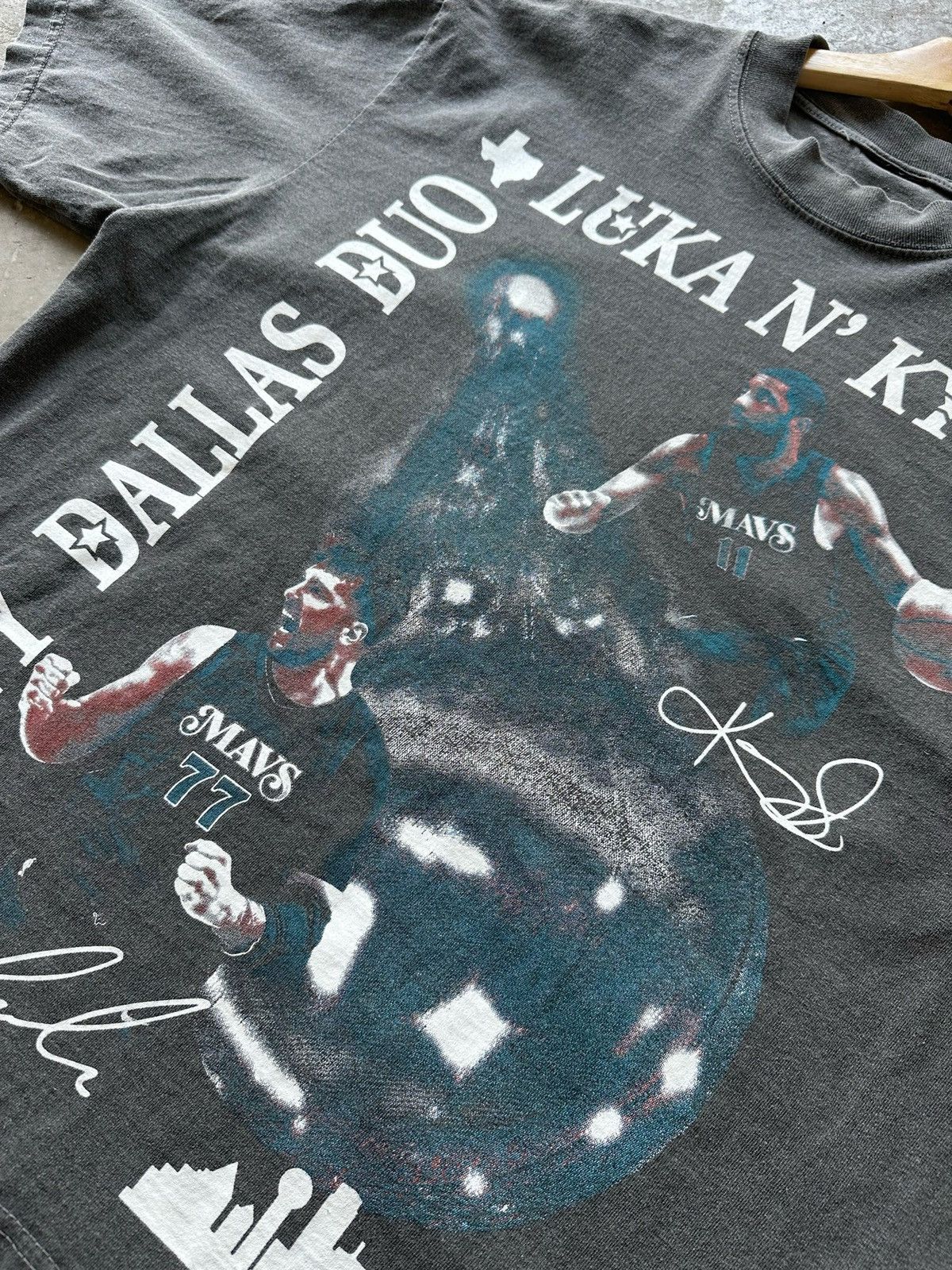 NBA Heavyweight Luka Doncic and Kyrie Irving Dallas Mavs tee Size US XL / EU 56 / 4 - 3 Thumbnail